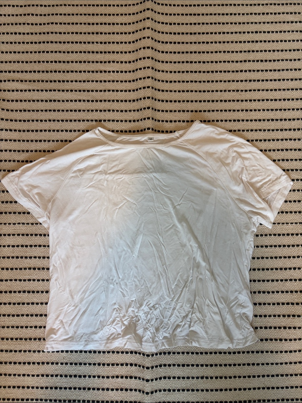 Relaxed White Short-Sleeve Crewneck Tee